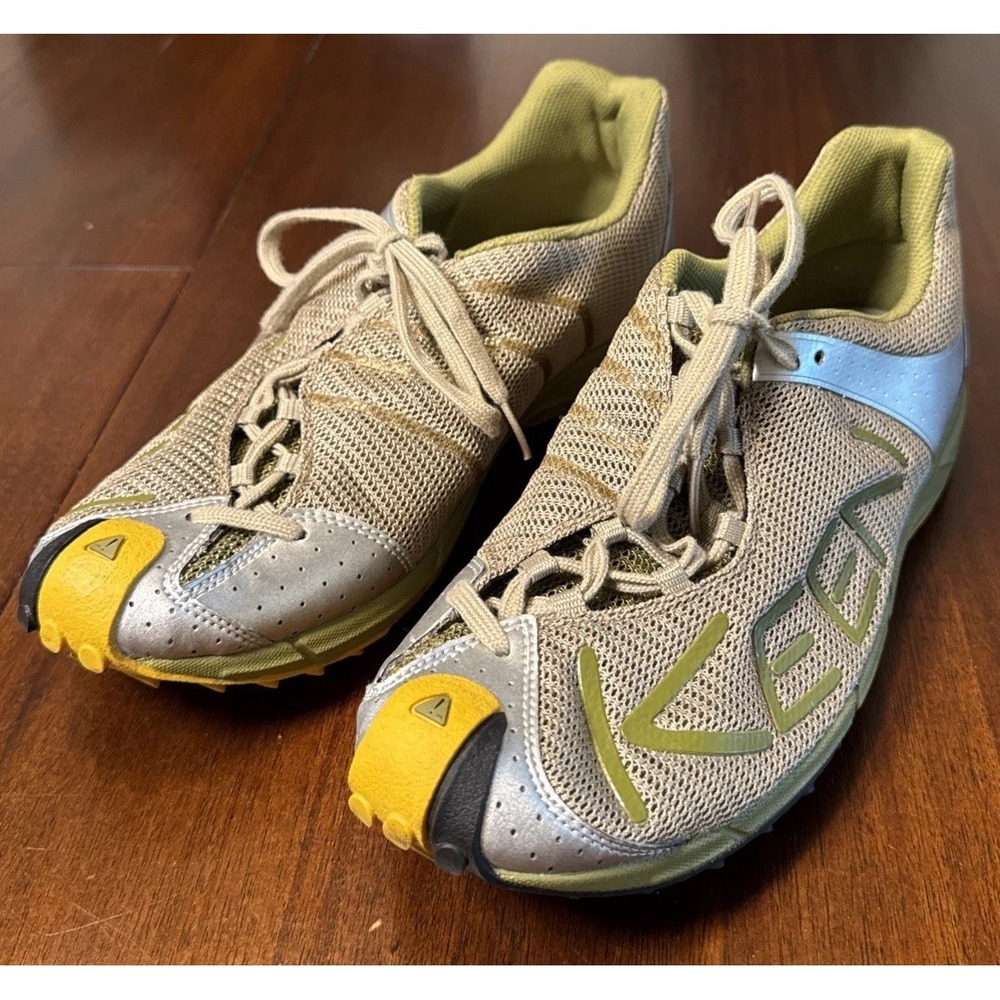 KEEN Trail Light Hiking Trail Running Shoes Men's US 9 EU 42 Gray Olive EUC